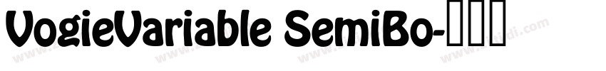VogieVariable SemiBo字体转换
